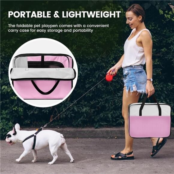 PET Dog Playpen Portable Pet Play Pens for Puppies, Cat, Rabbit, Chicks,Foldable - Picture 6 of 7